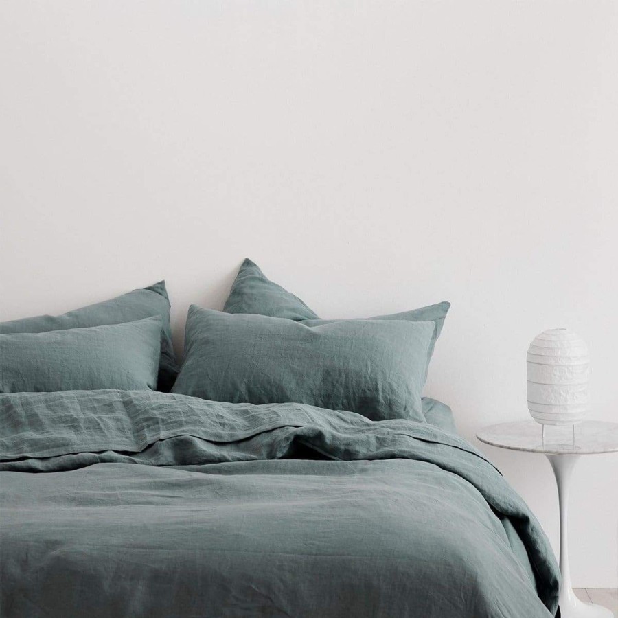 Textiles Elsie Green | Washed Linen Duvet White