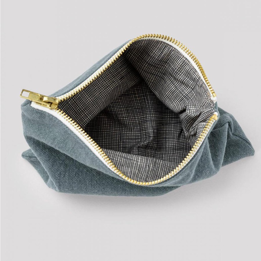 Decor elsie green | Organic Cotton Small Pouch Horizon Blue