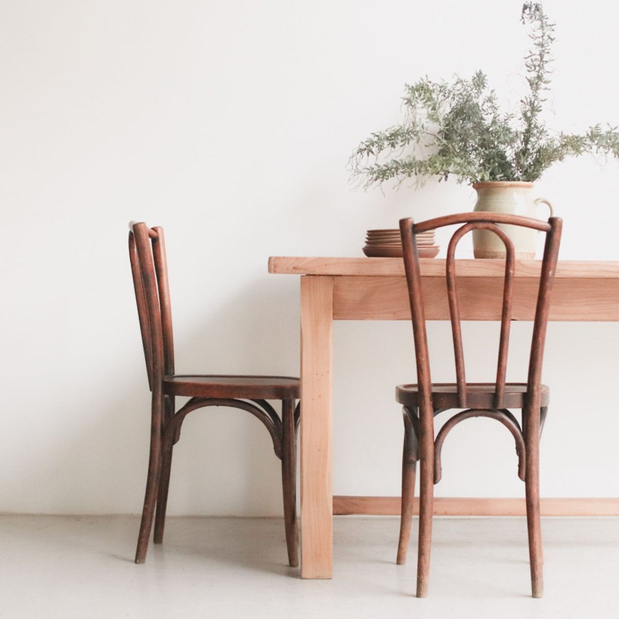 Furniture elsie green | Vintage Raw Wood Farm Table