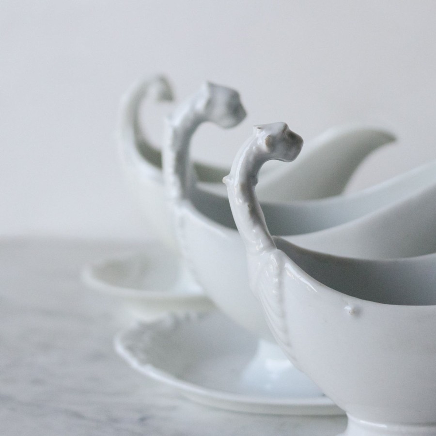 The French Kitchen Didier | Vintage Porcelain Gravy Boat