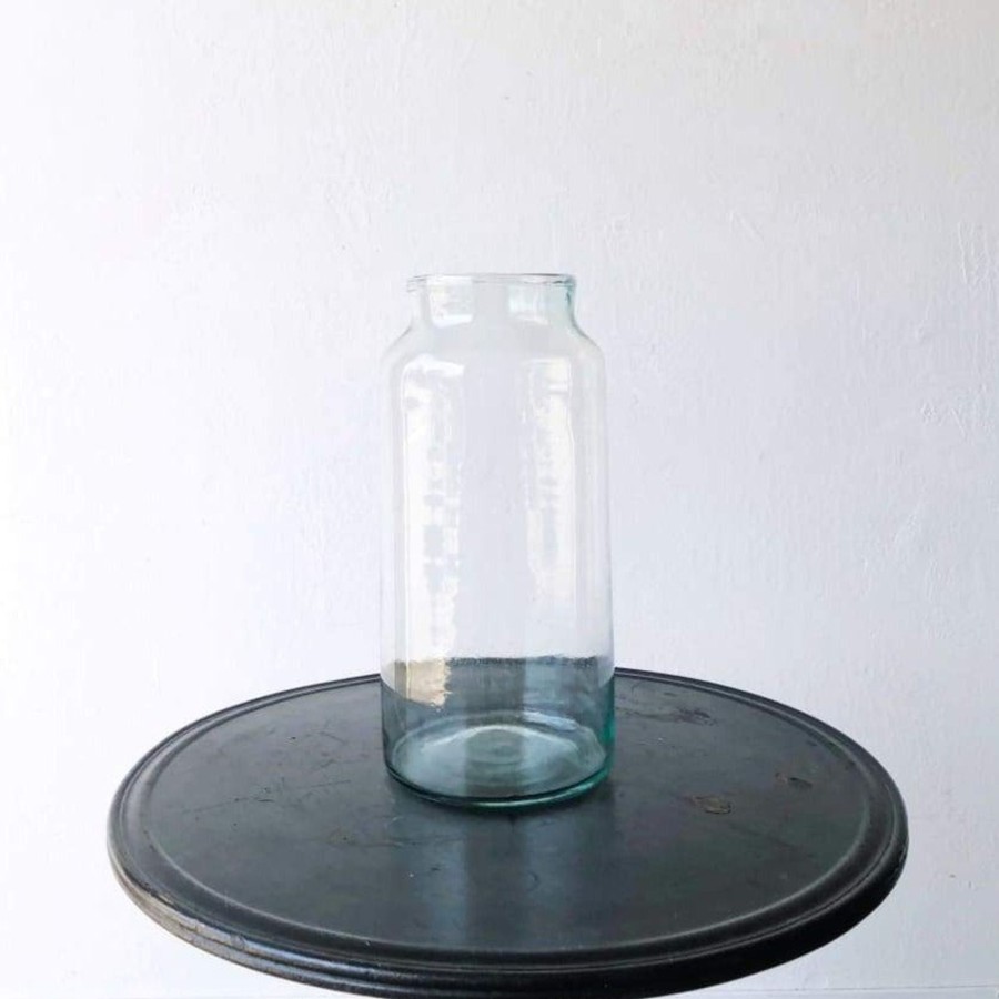 Decor Elsie Green | Tall Narrow Blown Glass Pickling Jar