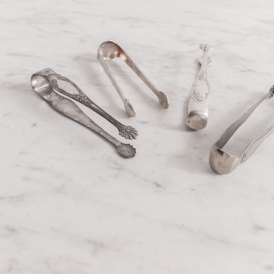 The French Kitchen Vintage | Vintage Silver Ice Tongs