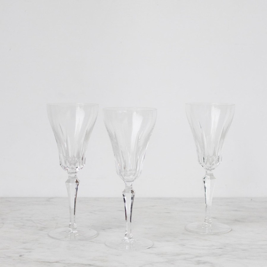 The French Kitchen elsie green | Trio Of Crystal Flutes