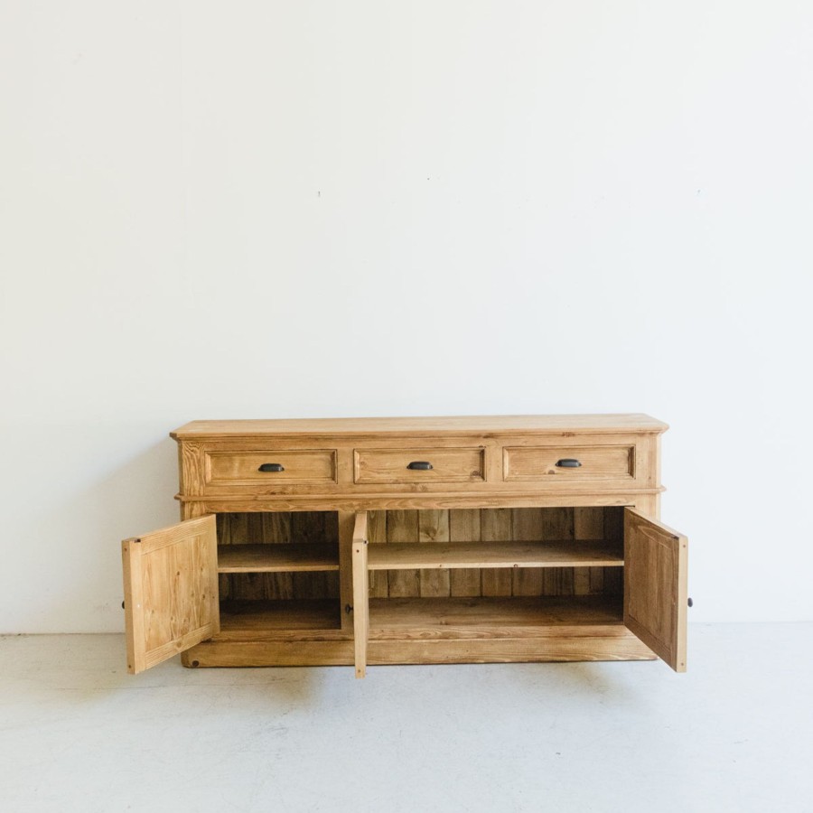 Furniture Custom Furniture | Reclaimed Wood Buffet Waxed Pine