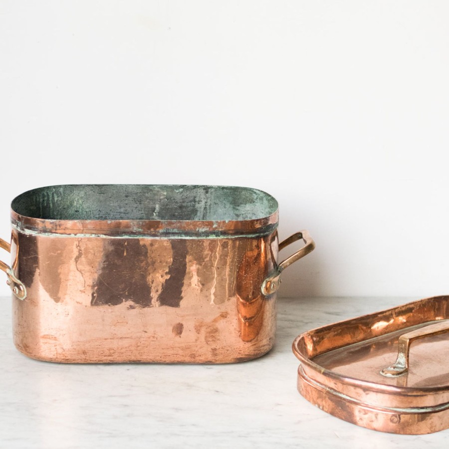 The French Kitchen elsie green | Antique Copper Stock Pot