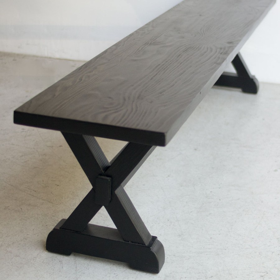 Furniture elsie green | Forager Reclaimed Wood Bench Waxed Pine