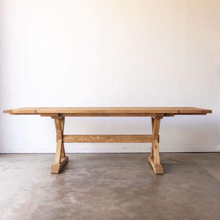 Furniture Custom Furniture | Forager Reclaimed Wood Farm Table | Slim Edition Waxed Pine