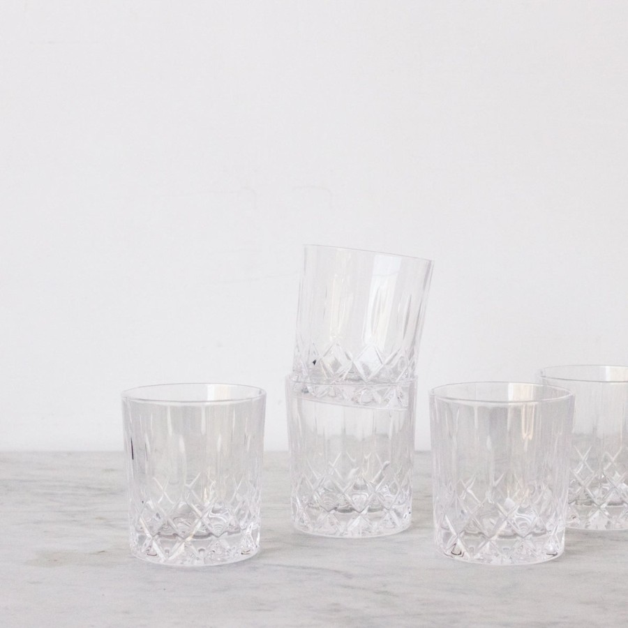 The French Kitchen elsie green | Vintage Cut Glass Bar Glass Set Of 8