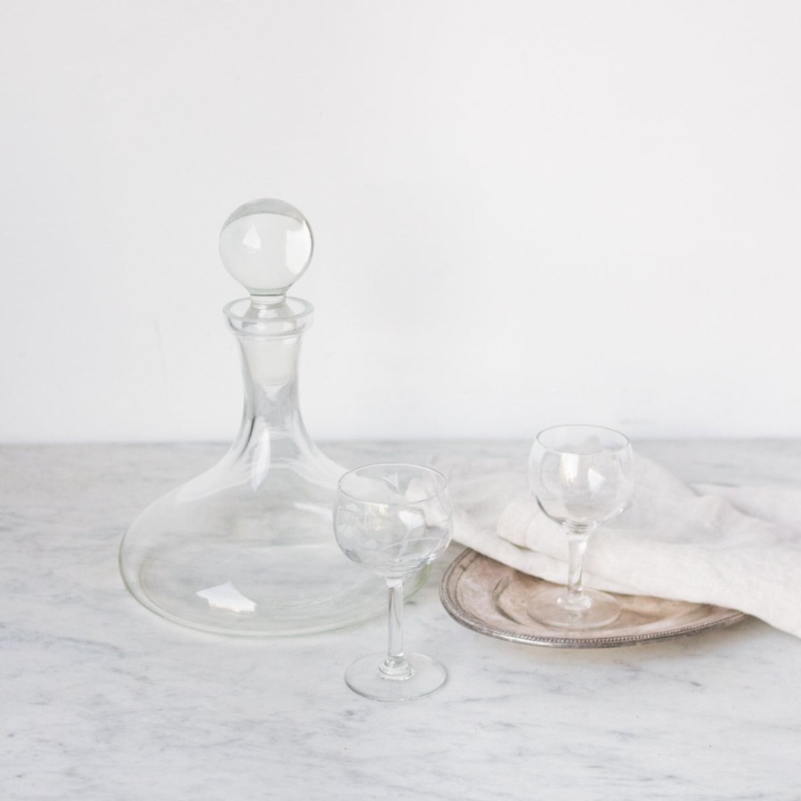 The French Kitchen elsie green | Vintage Crystal Ship'S Decanter