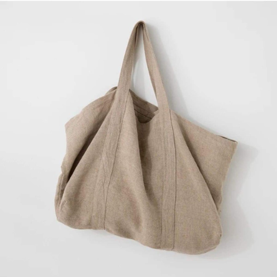 Decor elsie green | Frankie Linen Bag Flax