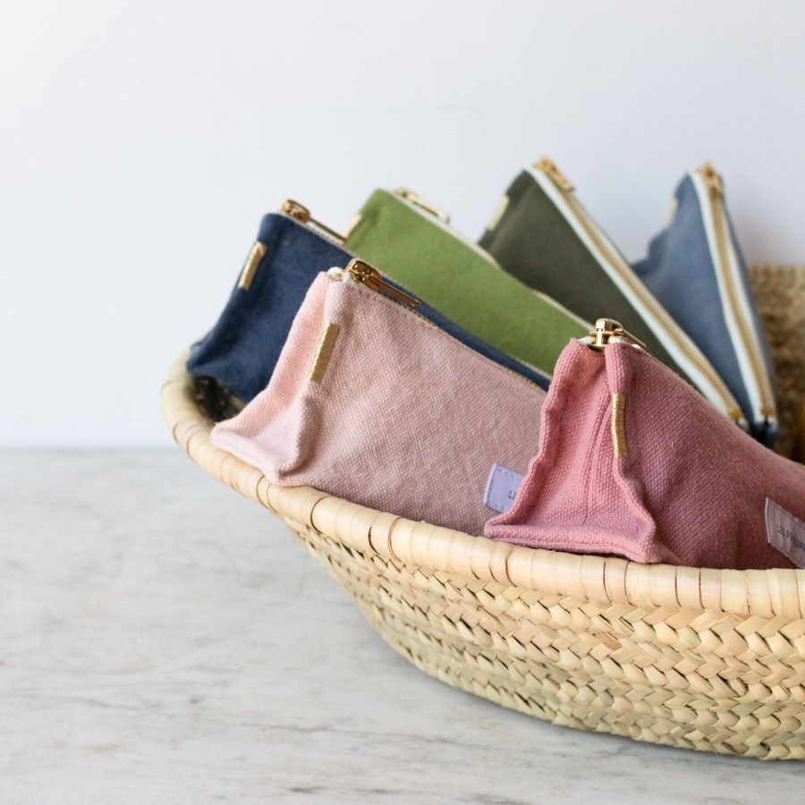 Textiles elsie green | Organic Cotton Pencil Case Caper Green