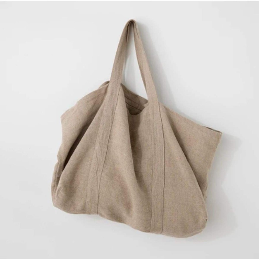 Decor elsie green | Frankie Linen Bag Flax