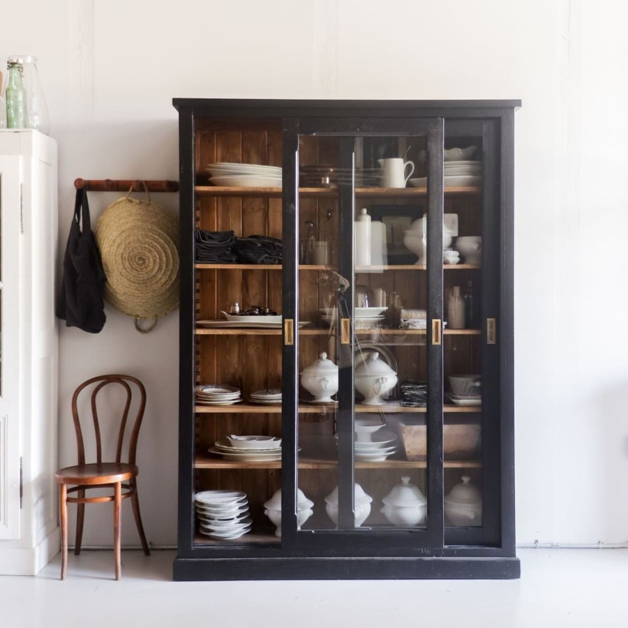 Furniture elsie green | Reclaimed Wood Sliding Door Cabinet