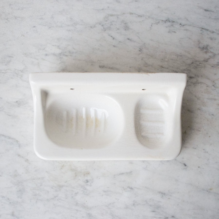 Textiles elsie green | Porcelain Double Soap Dish