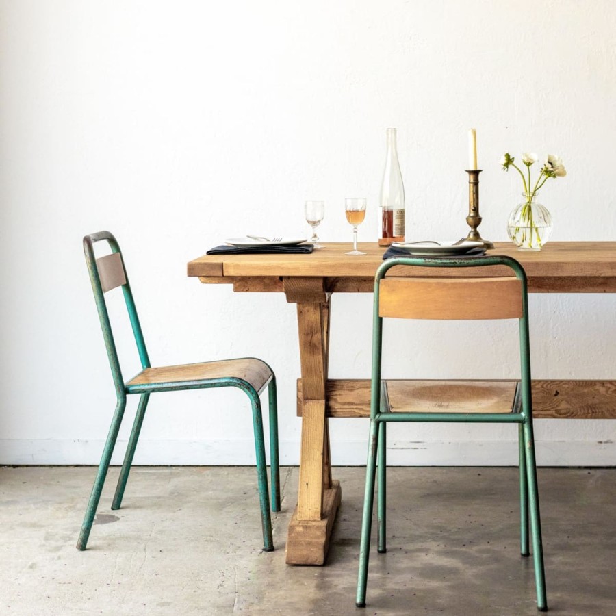 Furniture Custom Furniture | Forager Reclaimed Wood Farm Table | Slim Edition Waxed Pine