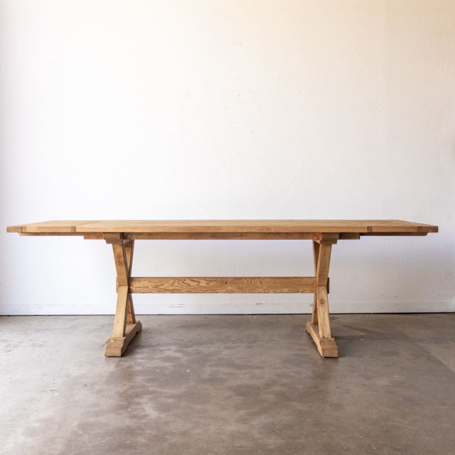 Furniture Custom Furniture | Forager Reclaimed Wood Farm Table | Slim Edition Waxed Pine