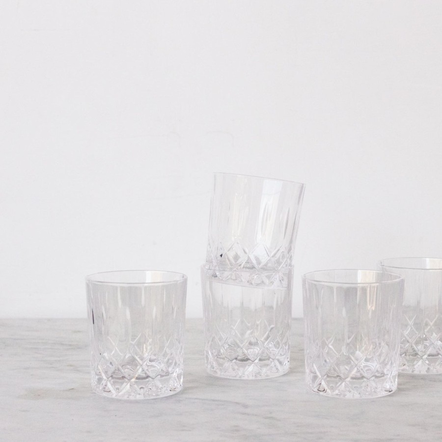 The French Kitchen elsie green | Vintage Cut Glass Bar Glass Set Of 8