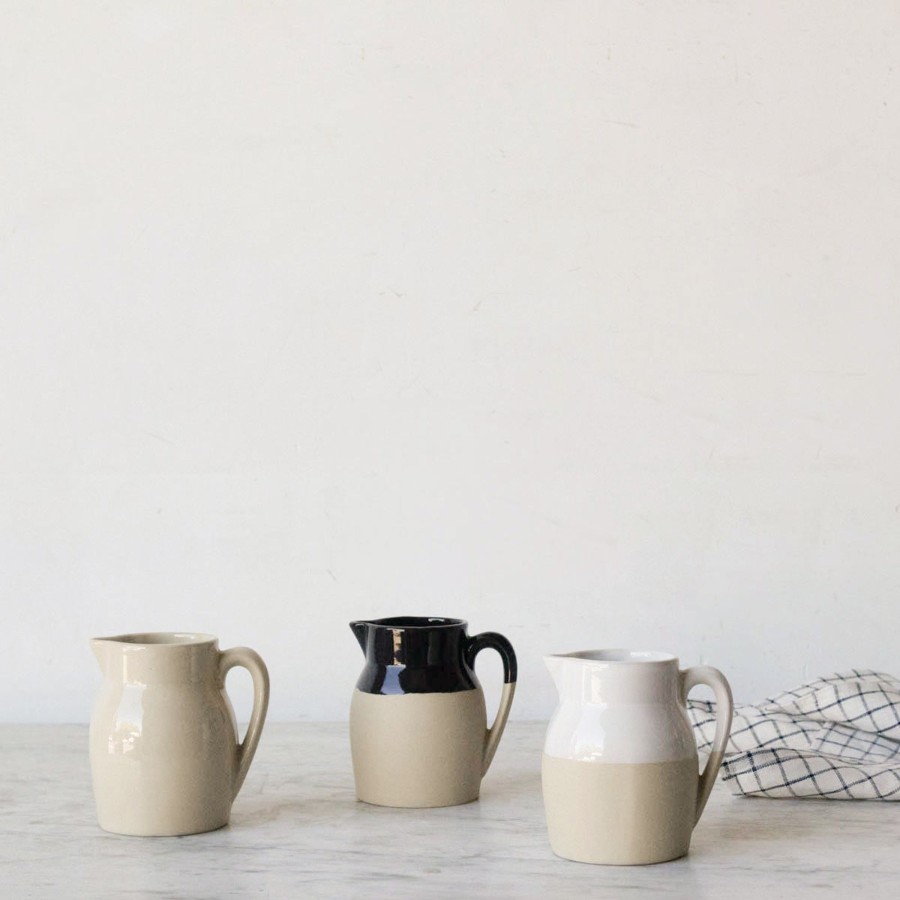 Decor Elsie Green | Petite Stoneware Pitcher White