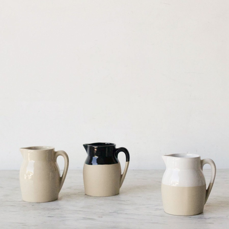 Decor Elsie Green | Petite Stoneware Pitcher White