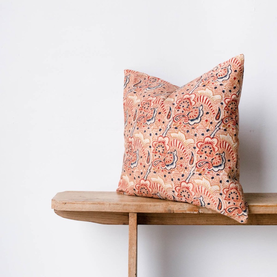 Textiles Elsie Green | Block Print Pillow Cover | Alexandra Tan