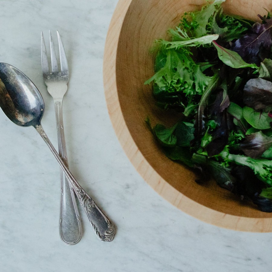 The French Kitchen elsie green | Solid Wood Salad Bowl