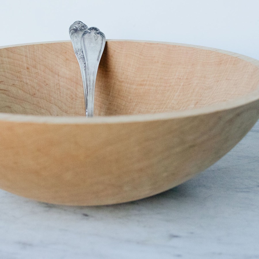 The French Kitchen elsie green | Solid Wood Salad Bowl