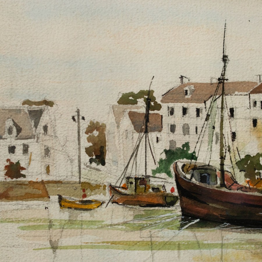 Art Galerie elsie green | Sete Landscape Watercolor Painting