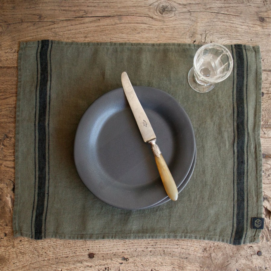 The French Kitchen elsie green | Olbia Linen Placemat Set Of 4 Khaki