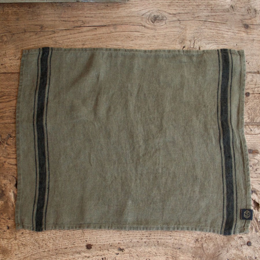 The French Kitchen elsie green | Olbia Linen Placemat Set Of 4 Khaki