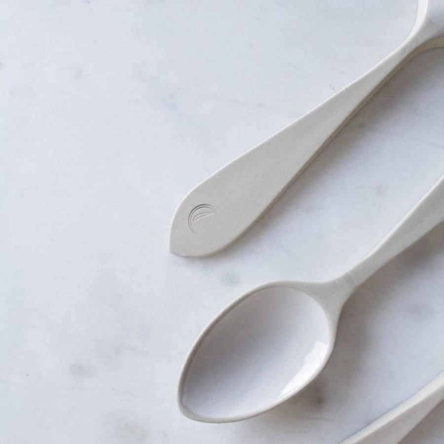 The French Kitchen Elsie Green | Ceramic Spoon | White