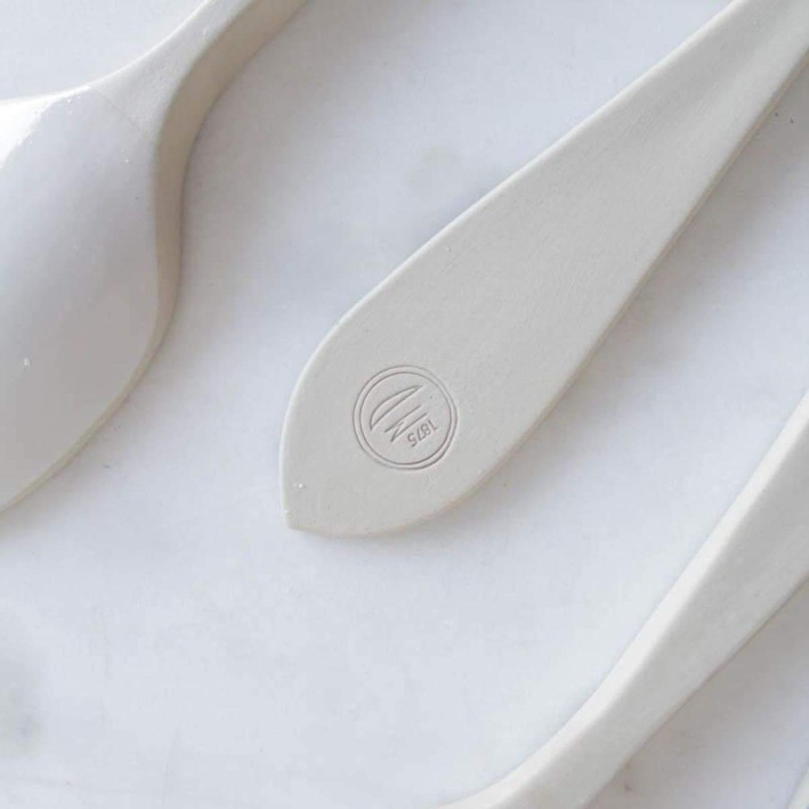 The French Kitchen Elsie Green | Ceramic Spoon | White