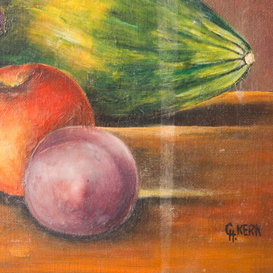 Art Galerie elsie green | La Prune Et La Peche Still Life Oil Painting