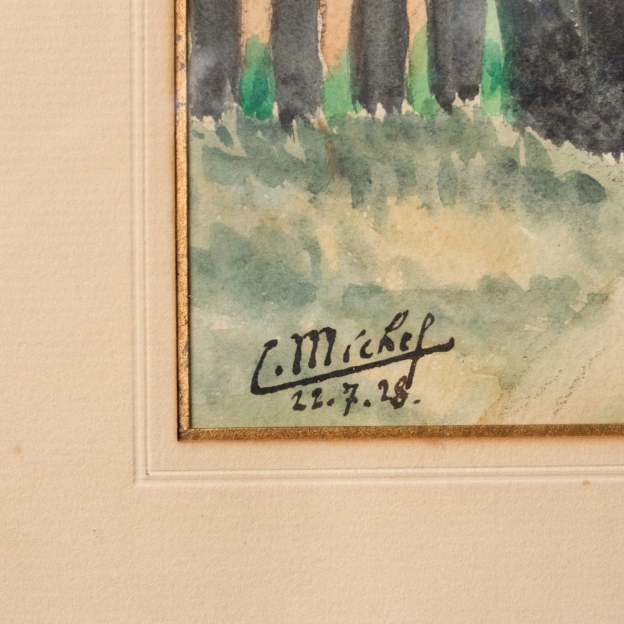 Art Galerie elsie green | Landscape Watercolor Painting | Dated 1928