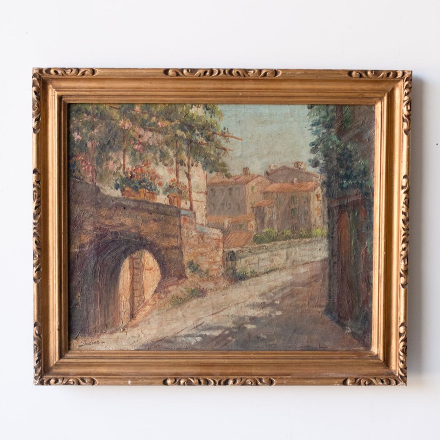 Art Galerie elsie green | Village De Pezenas Landscape Oil Painting