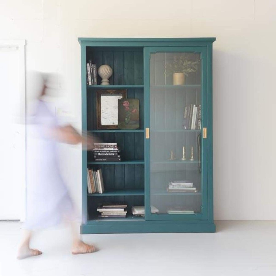 Furniture elsie green | Reclaimed Wood Sliding Door Cabinet