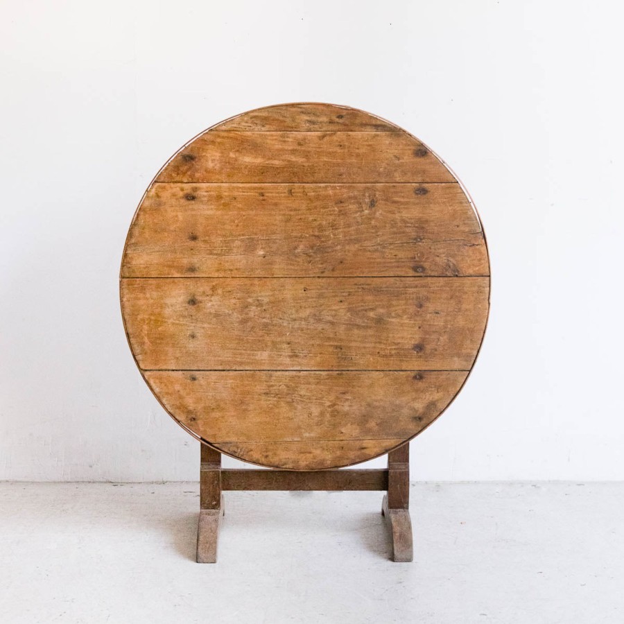 Furniture elsie green | Rustic Folding Burgundy Table