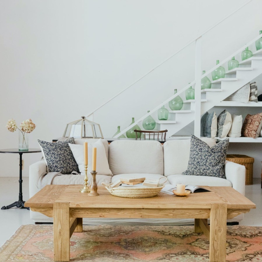 Furniture Custom Furniture | Reclaimed Wood Farmhouse Coffee Table Waxed Pine