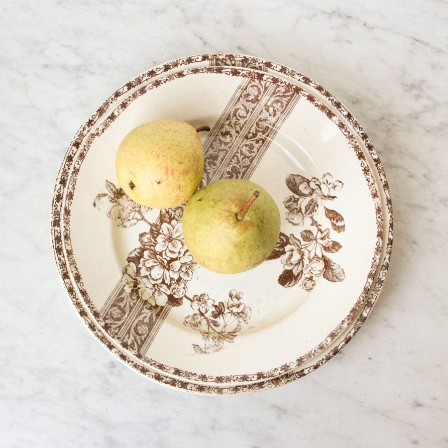 The French Kitchen Elsie Green | Round Transferware Platter With Apple Blossoms