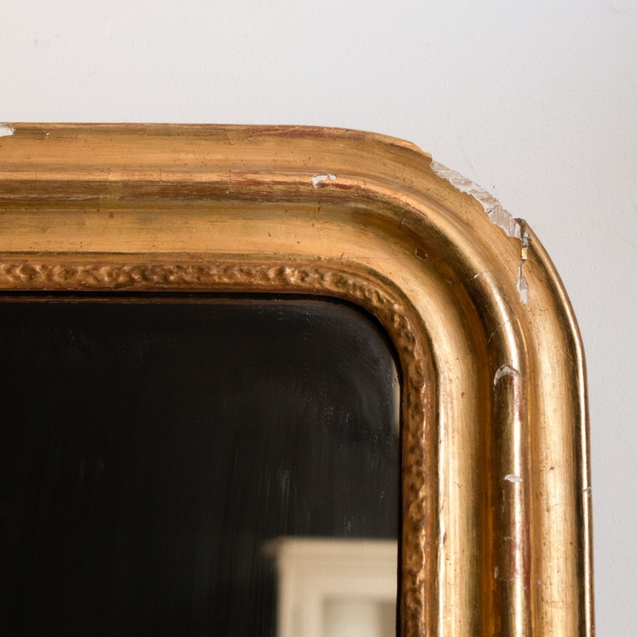 Decor elsie green | Gilded Louis Philippe Mirror | 18" X 23"