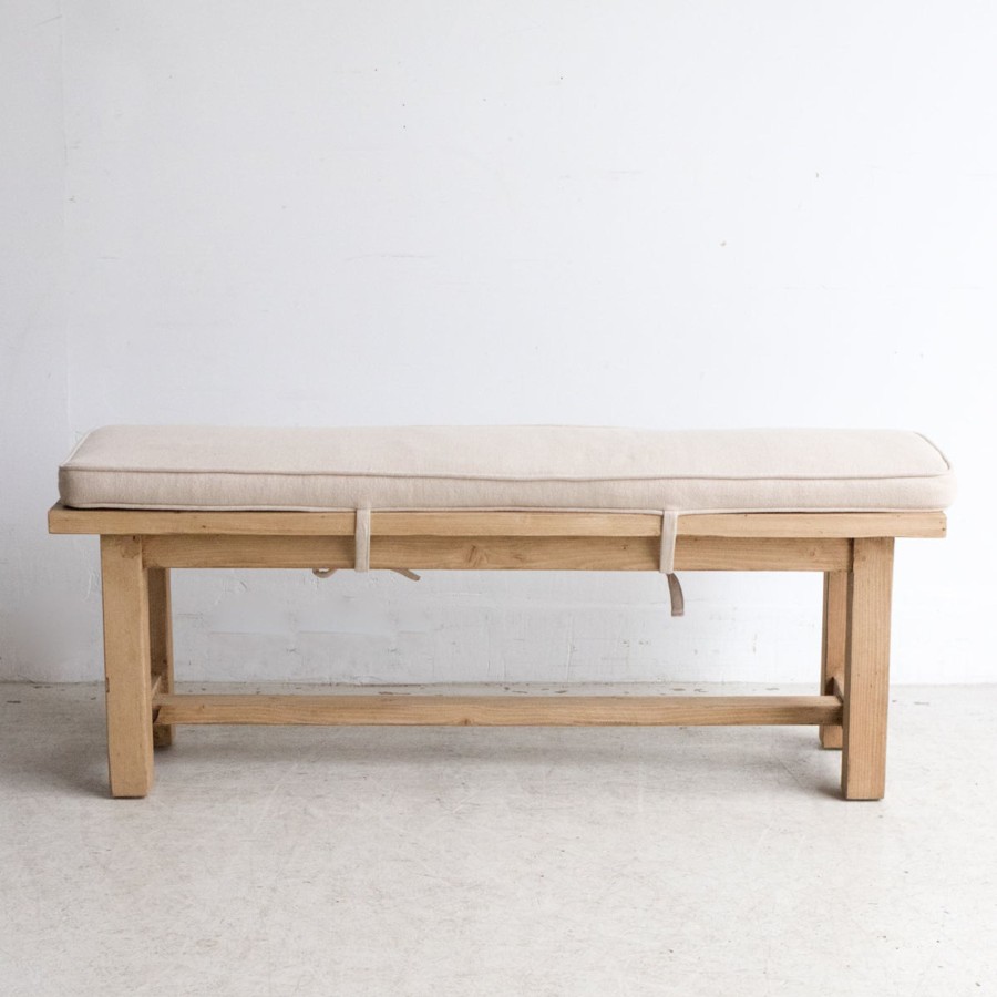 Furniture elsie green | Custom Bench Cushion Cleary Dune