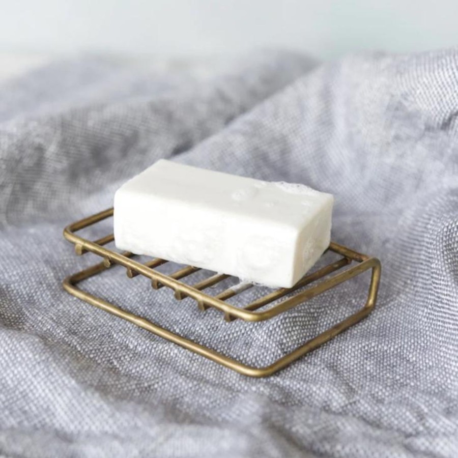 Textiles elsie green | Brass Soap Stand