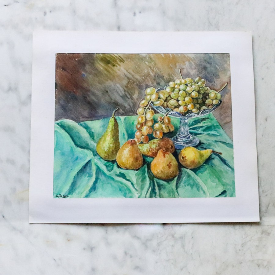 Art Galerie elsie green | Les Fruits Still Life Painting On Paper