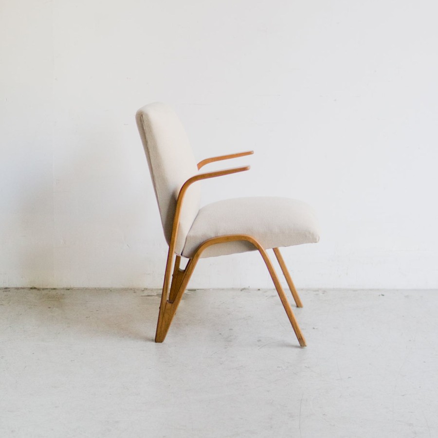 Furniture elsie green | Vintage Paul Bode Concave Arm Chair