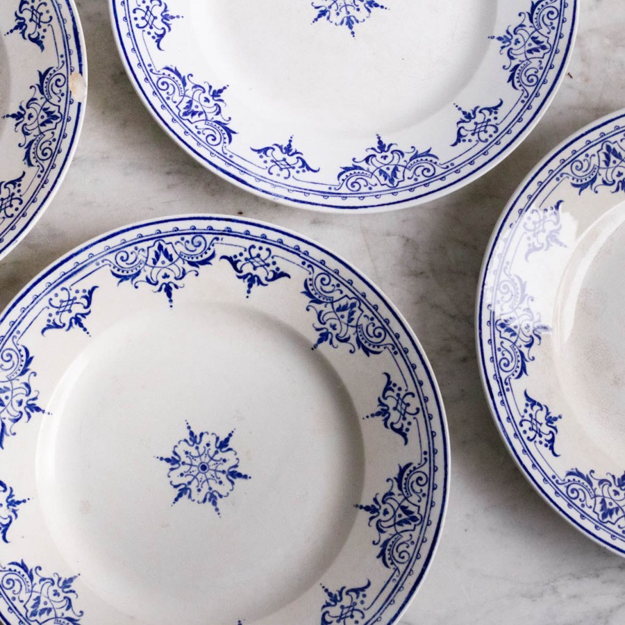 The French Kitchen elsie green | Vintage Matched Transferware Plate Set Of 5