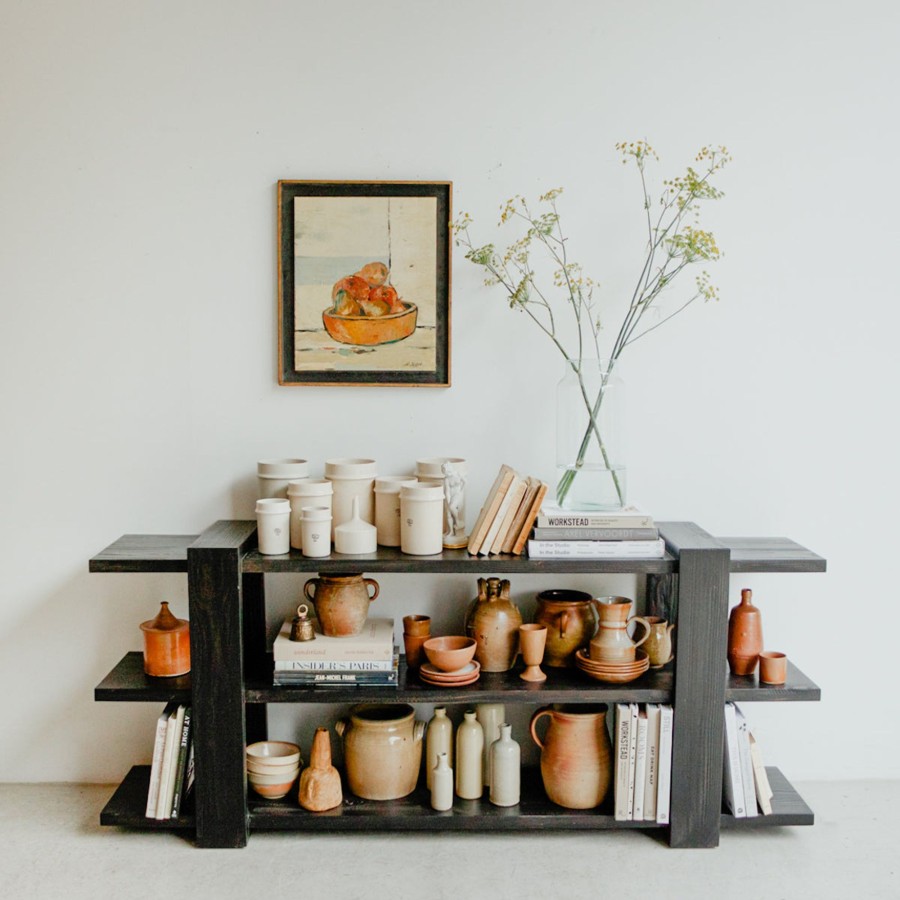 Furniture Elsie Green | Melrose Reclaimed Wood Console Espresso