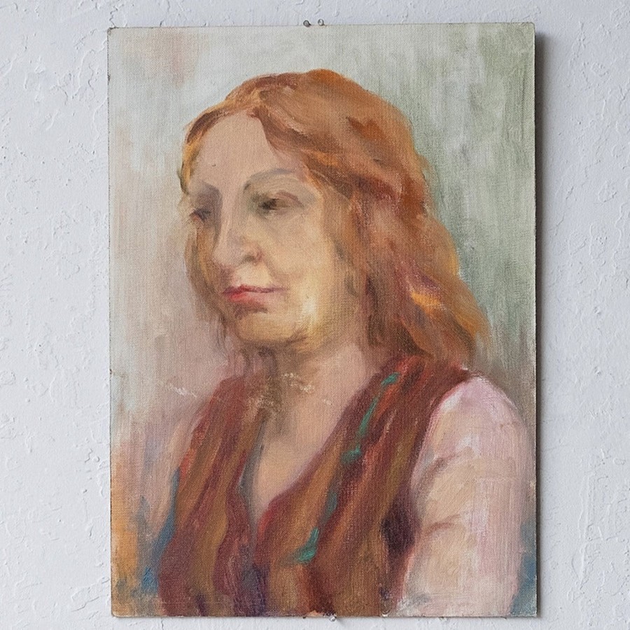 Art Galerie elsie green | Madame Rouquine Portrait Oil Painting