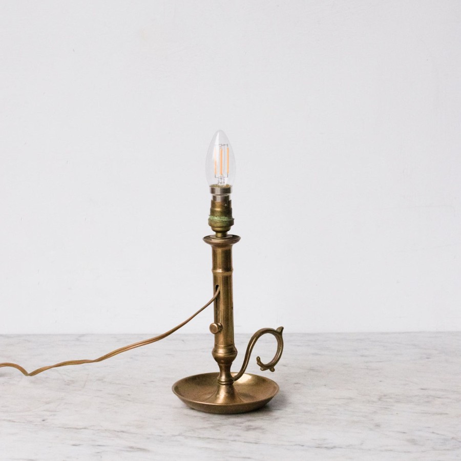 Decor elsie green | Brass Candlestick Lamp