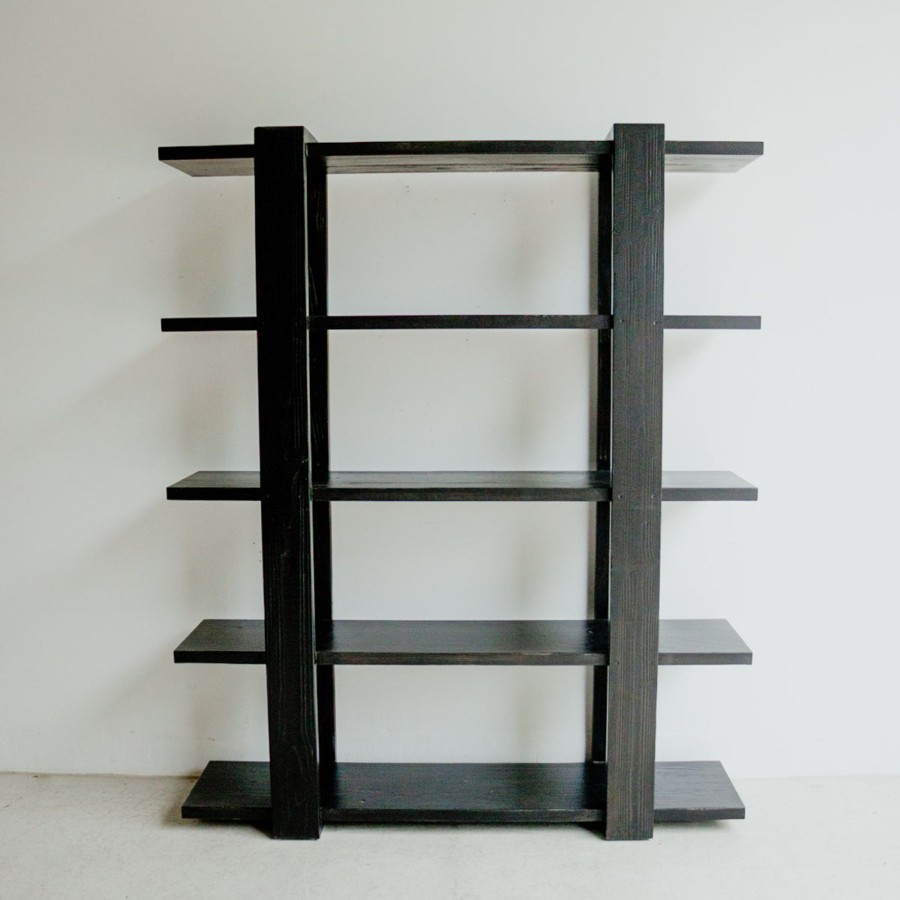 Furniture Elsie Green | Melrose Reclaimed Wood Bookcase Espresso