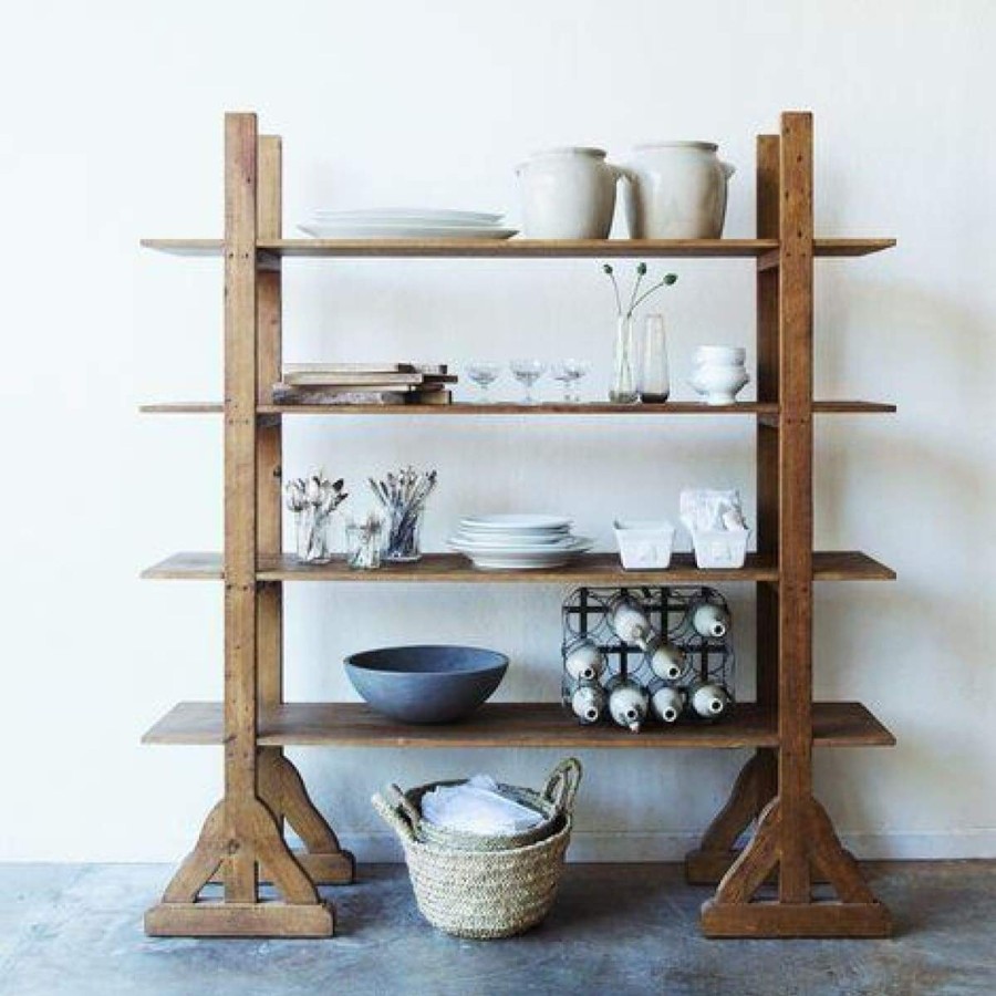 Furniture Elsie Green | Reclaimed Wood Etagere Waxed Pine