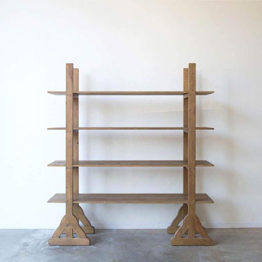 Furniture Elsie Green | Reclaimed Wood Etagere Waxed Pine